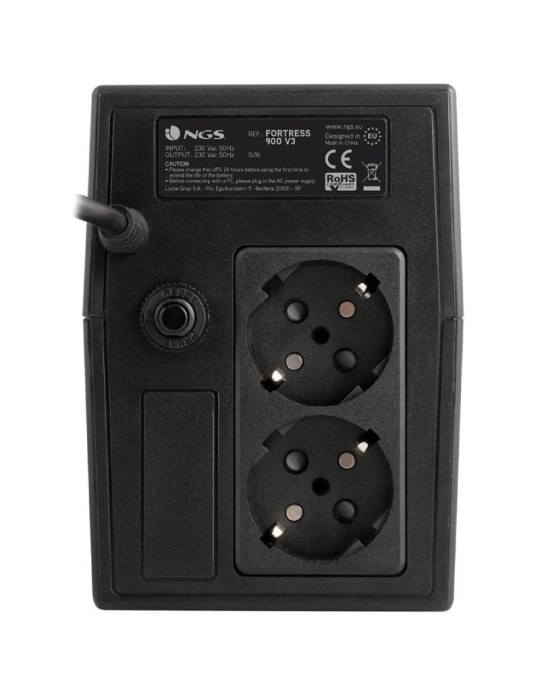 SAI Offline NGS Fortress 900 V3/ 600VA/ 2 Salidas/ Formato Torre