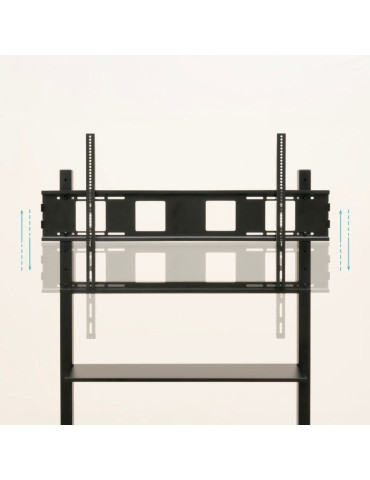 Soporte de Suelo Ajustable con Ruedas TooQ FS20105M-B para TV de 60-105"/ hasta 120kg 2