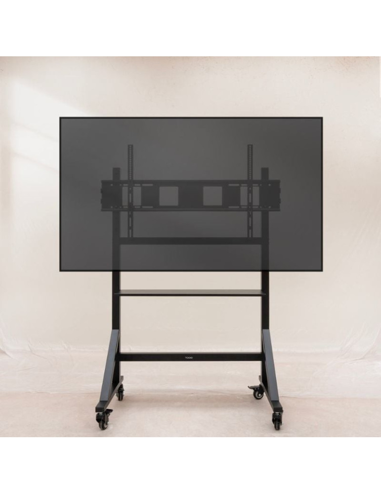 Soporte de Suelo Ajustable con Ruedas TooQ FS20105M-B para TV de 60-105"/ hasta 120kg