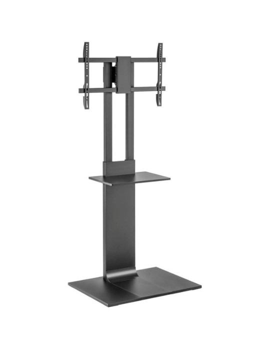 Soporte de Suelo Inclinable/ Giratorio con Bandeja DVD Aisens FT86TSE-399 para TV de 37-86"/ hasta 50kg