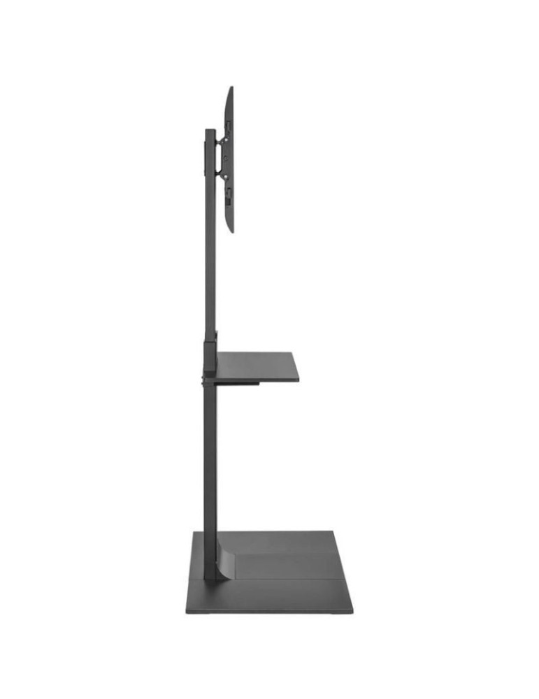 Soporte de Suelo Inclinable/ Giratorio con Bandeja DVD Aisens FT86TSE-399 para TV de 37-86"/ hasta 50kg