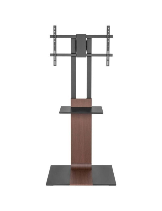 Soporte de Suelo Inclinable/ Giratorio con Bandeja DVD Aisens FT86TSE-401 para TV de 37-86"/ hasta 50kg