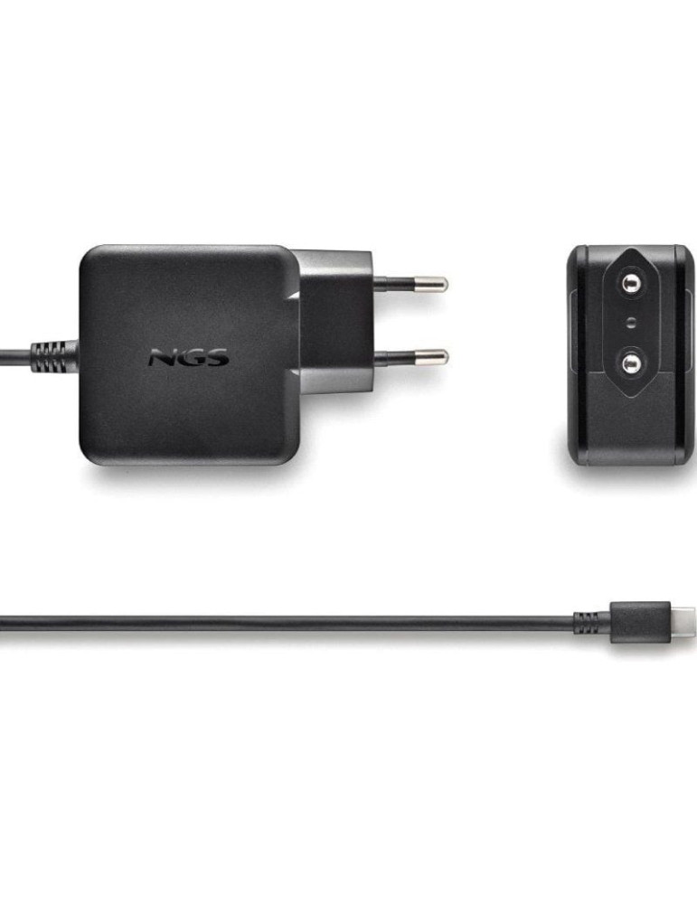 Cargador de Portátil NGS GAN 45W-C USB Tipo-C/ 45W/ Automático/ Voltaje 5-20V