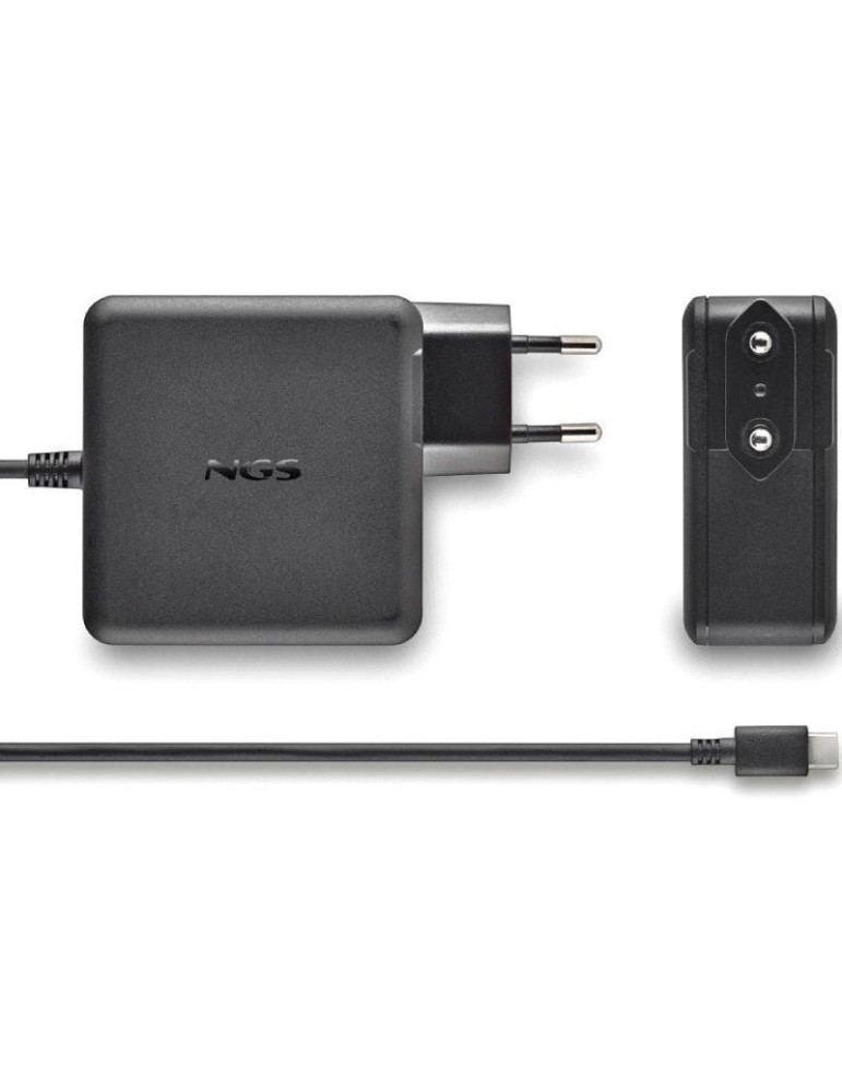 Cargador de Portátil NGS GAN 65W-C USB Tipo-C/ 65W/ Automático/ Voltaje 5-20V