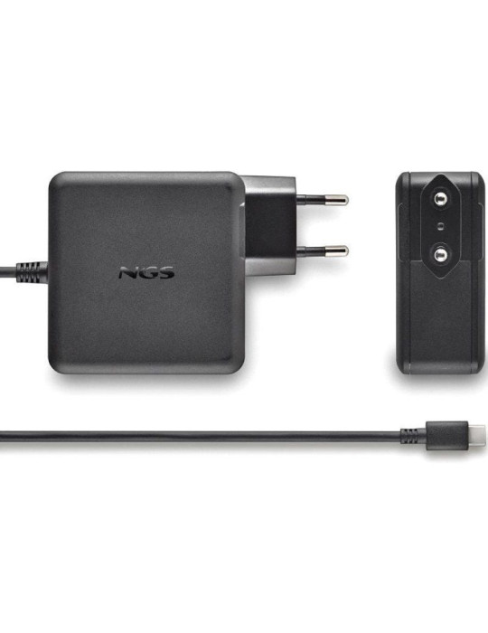 Cargador de Portátil NGS GAN 65W-C USB Tipo-C/ 65W/ Automático/ Voltaje 5-20V