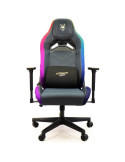 Silla Gaming Woxter Stinger Station Elite/ Luces LED/ Dorada y Plata