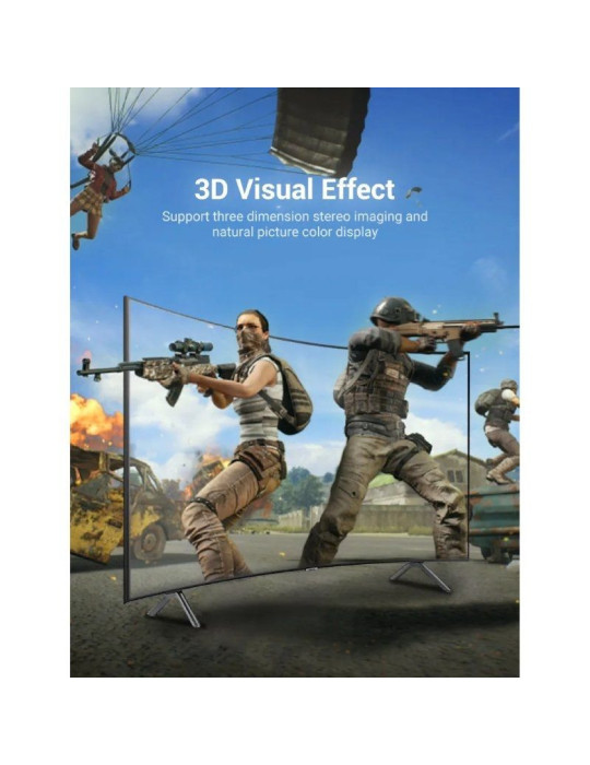 Cable DisplayPort 1.4 8K Vention HCCBI/ DisplayPort Macho - DisplayPort Macho/ 3m/ Negro