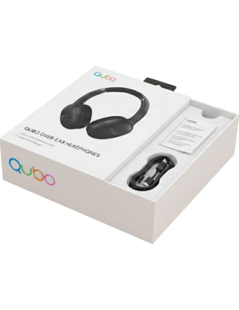 Auriculares Inalámbricos Qubo HD-400/ con Micrófono/ Bluetooth/ Negros