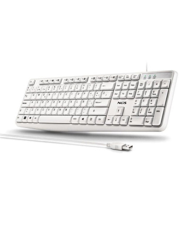 Teclado NGS Heritage HERITAGESPANISH/ Blanco