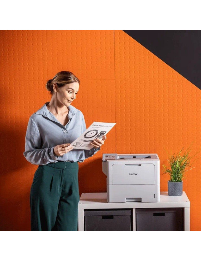 Impresora Láser Monocromo Brother HL-L6410DN Dúplex/ Blanca