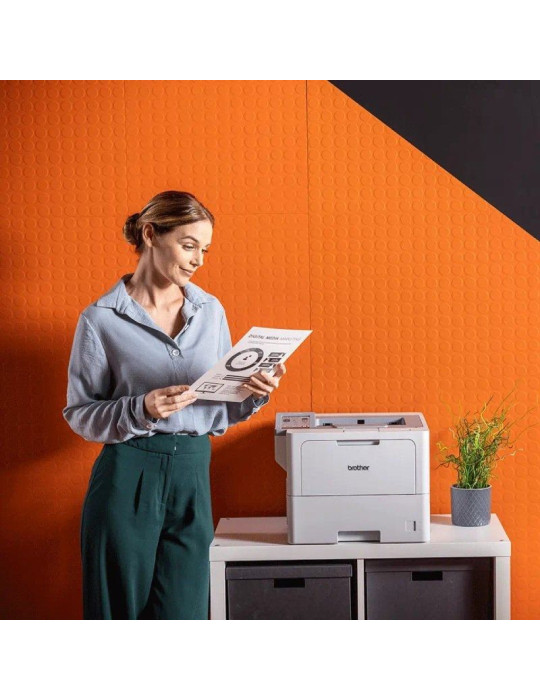 Impresora Láser Monocromo Brother HL-L6410DN Dúplex/ Blanca
