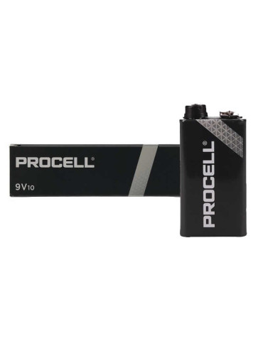 Pack de 10 Pilas Duracell PROCELL ID1604IPX10/ 9V/ Alcalinas