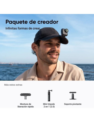Cámara Digital Deportiva Insta360 GO Ultra Pack Creador/ 4K/ Ángulo de visión 360 / Negra 2