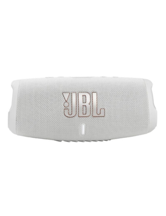 Altavoz con Bluetooth JBL Charge 5/ 40W/ 1.0/ Blanco