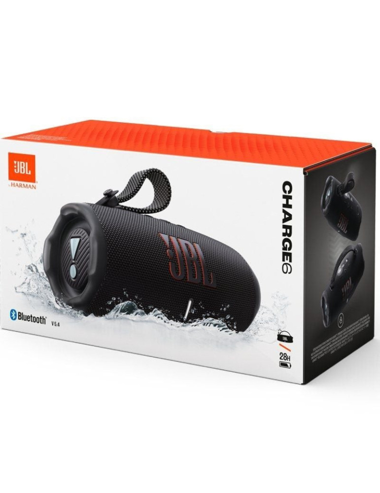 Altavoz con Bluetooth JBL Charge 6/ 45W/ 1.0/ Negro