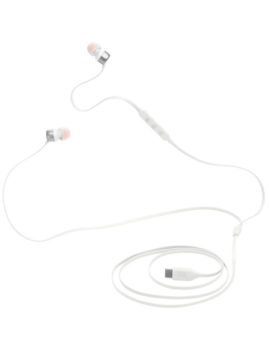 Auriculares Intrauditivos JBL Tune 310C/ con Micrófono/ Blancos