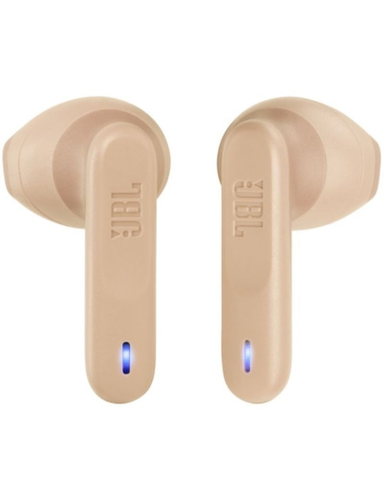 Auriculares Bluetooth JBL Vibe Flex con estuche de carga/ Autonomía 8h/ Beige