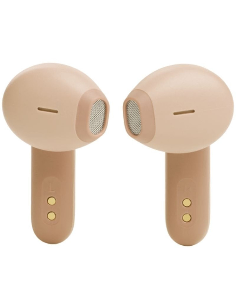 Auriculares Bluetooth JBL Vibe Flex con estuche de carga/ Autonomía 8h/ Beige