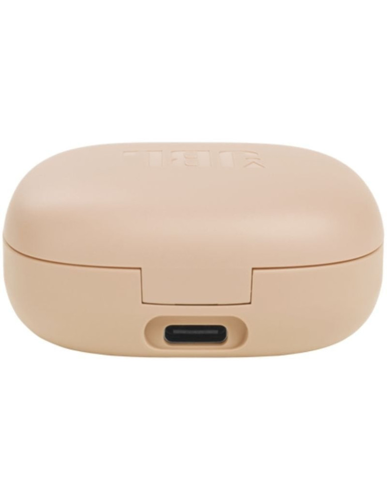 Auriculares Bluetooth JBL Vibe Flex con estuche de carga/ Autonomía 8h/ Beige