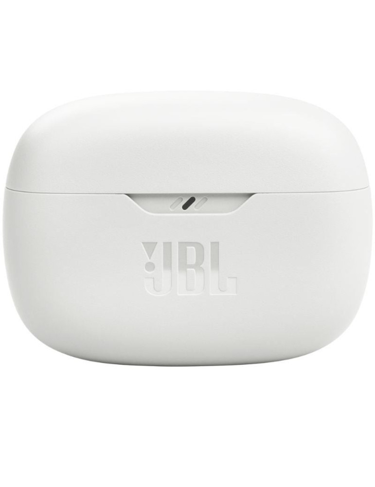 Auriculares Bluetooth JBL Wave Beam con estuche de carga/ Autonomía 8h/ Blanco