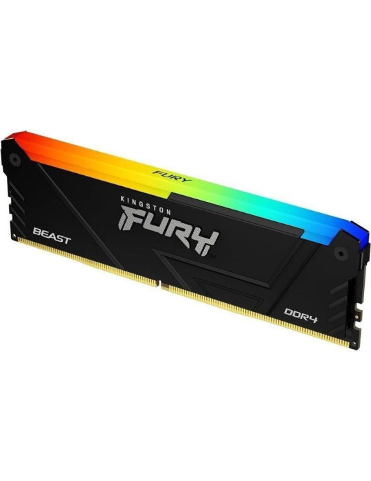 Memoria RAM Kingston FURY Beast RGB 8GB/ DDR4/ 3600MHz/ 1.35V/ CL17/ DIMM