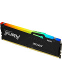 Memoria RAM Kingston FURY Beast RGB 16GB/ DDR5/ 6000MHz/ 1.4V/ CL30/ DIMM
