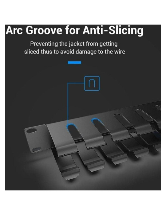 Organizador de Cables de Red Vention KHAB0/ 24 Puertos