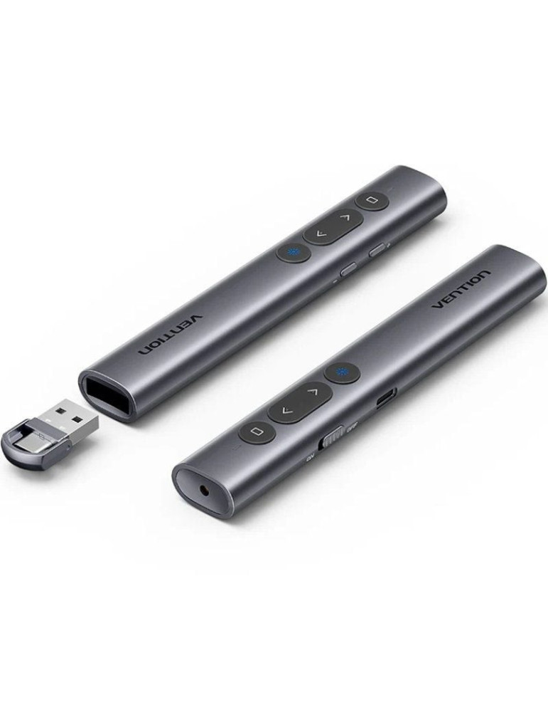 Presentador Inalámbrico por Bluetooth Vention KQJH0/ 2.4GHz/ Gris