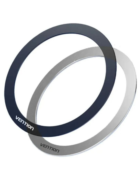 Pack 2 Pegatinas Universales para Anillos de Metal Magnéticos Vention KQOB0/ Compatible con Smartphones