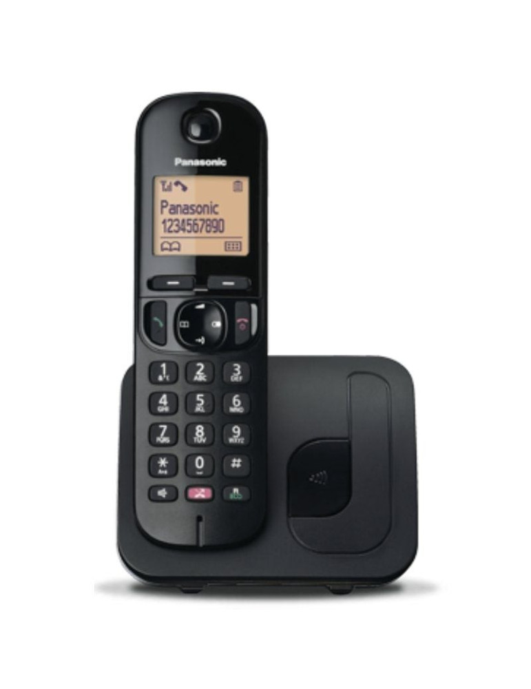 Teléfono Inalámbrico Panasonic KX-TGC250SPB/ Negro
