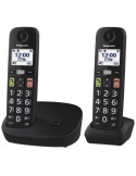 Teléfono Inalámbrico Panasonic KX-TGU112EXB/ Pack DUO/ Negro