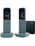 Teléfono Inalámbrico Gigaset CL390/ Pack DUO/ Gris