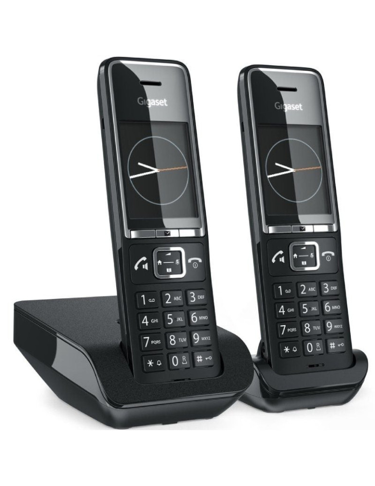 Teléfono Inalámbrico Gigaset Comfort 550/ Pack DUO/ Negro