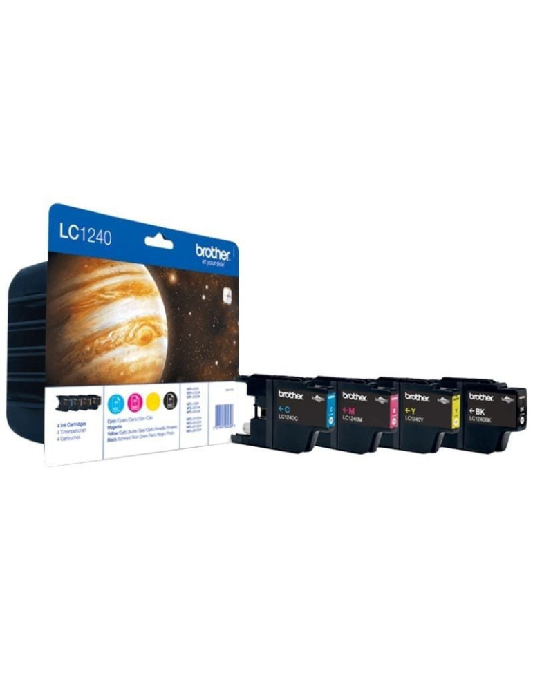 Cartucho de Tinta Original Brother LC1240VALBP/ Multipack/ Cian/ Magenta/ Amarillo/ Negro