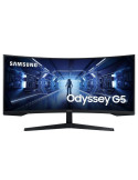 Monitor Gaming Ultrapanorámico Curvo Samsung Odyssey G5 LC34G55TWWP 34"/ UWQHD/ 1ms/ 165Hz/ VA/ Negro
