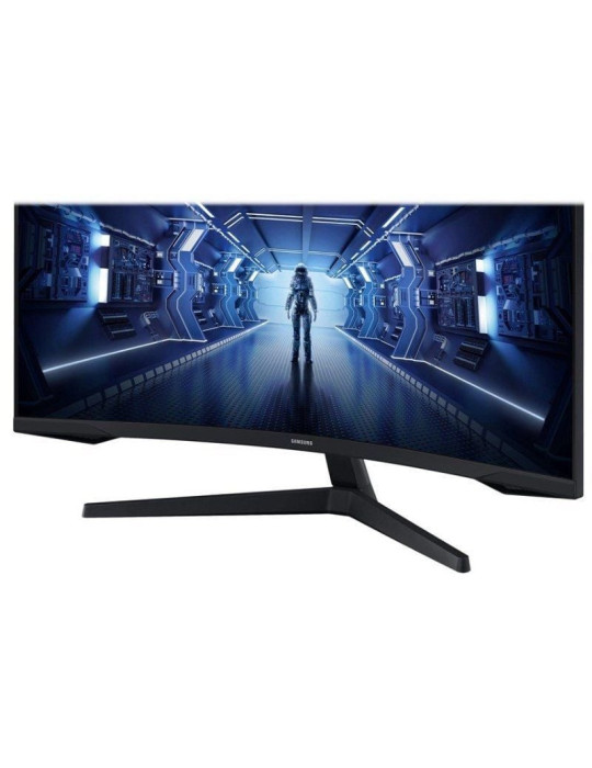 Monitor Gaming Ultrapanorámico Curvo Samsung Odyssey G5 LC34G55TWWP 34"/ UWQHD/ 1ms/ 165Hz/ VA/ Negro