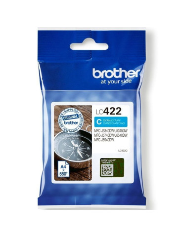 Cartucho de Tinta Original Brother LC-422/ Cian 2