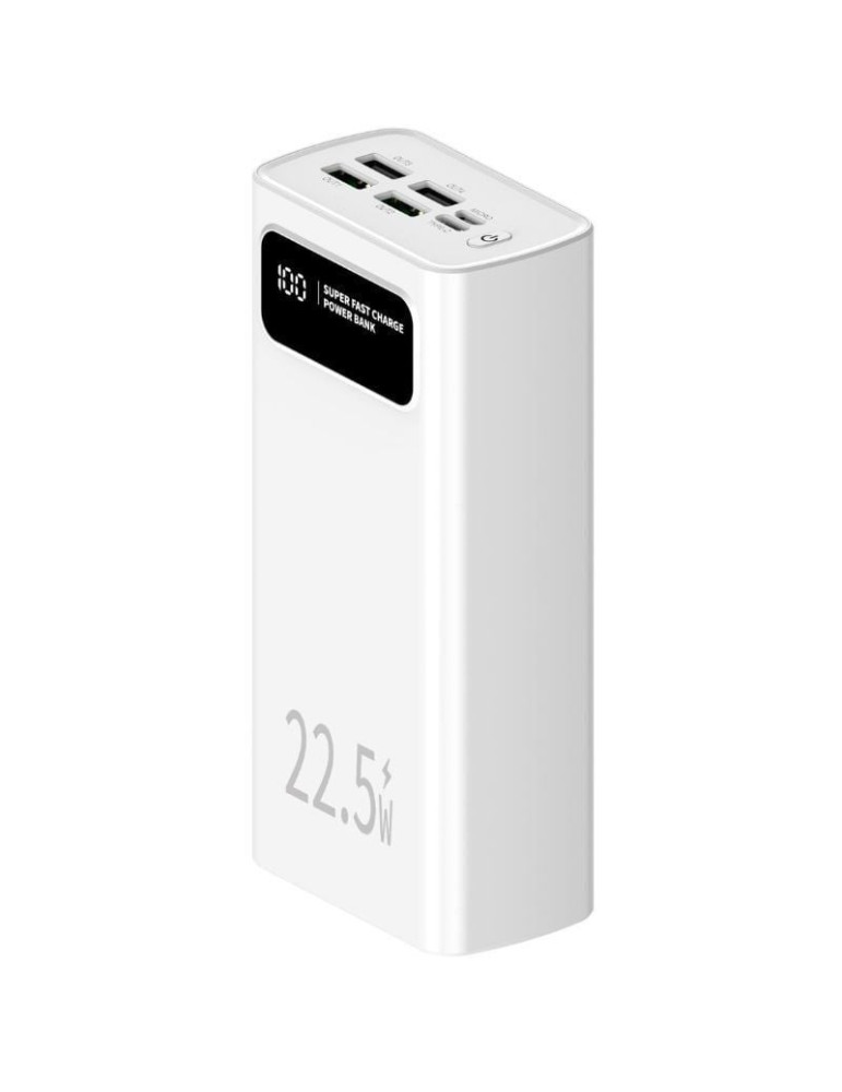 Powerbank 30000mAh Leotec LEPOW30W22W/ 22.5W/ Blanca