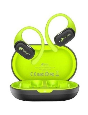Auriculares Deportivos Bluetooth Leotec Open Air Zenith Sport con estuche de carga/ Autonomía 6.5h/ Lima 2