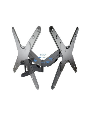 Soporte de Pared Giratorio/ Inclinable/ Nivelable TooQ LP2355TN-B para TV de 23-55"/ hasta 30kg 2