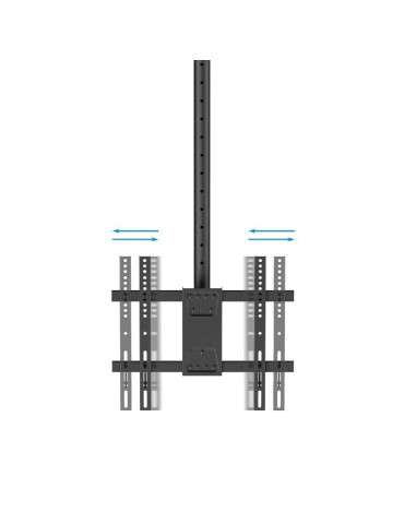 Soporte de Techo Giratorio/ Inclinable/ Nivelable TooQ LPCE1175TSLI-XL-B para TV de 32-75"/ hasta 60kg 2