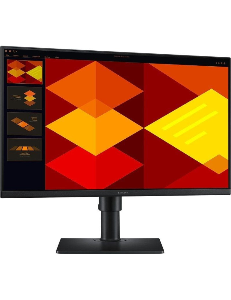 Monitor Profesional Samsung Essential Monitor S4 S40GD S24D402GAU/ 24"/ Full HD/ Regulable en altura/ Negro