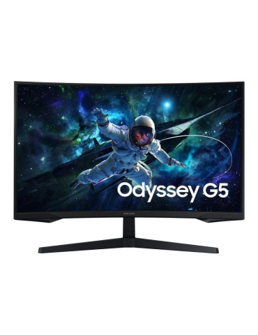 Monitor Gaming Curvo Samsung Odyssey G5 S27CG554EU 27"/ QHD/ 1ms/ 165Hz/ VA/ Negro