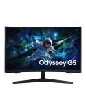 Monitor Gaming Curvo Samsung Odyssey G5 S27CG554EU 27"/ QHD/ 1ms/ 165Hz/ VA/ Negro