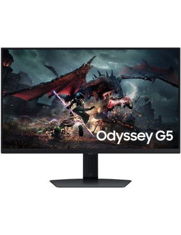 Monitor Gaming Samsung Odyssey G5 G50D S27DG502EU 27"/ QHD/ 1ms/ 180Hz/ IPS/ Regulable en Altura/ Negro