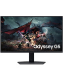 Monitor Gaming Samsung Odyssey G5 G50D S27DG502EU 27"/ QHD/ 1ms/ 180Hz/ IPS/ Regulable en Altura/ Negro