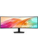 Monitor Profesional Ultrapanorámico Curvo Samsung ViewFinity S9 S95UF S49F950UAU 49"/ Dual QHD/ Multimedia/ Regulable en altura/