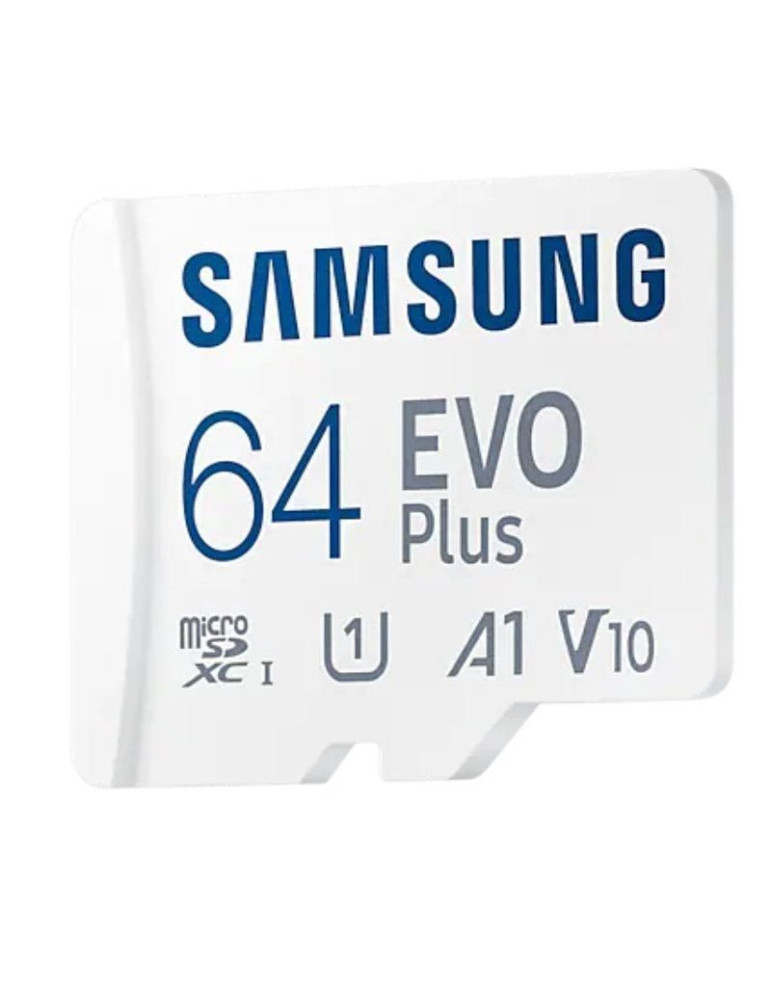 Tarjeta de Memoria Samsung EVO Plus 2023 64GB microSD XC con Adaptador/ Clase 10/ 160MBs
