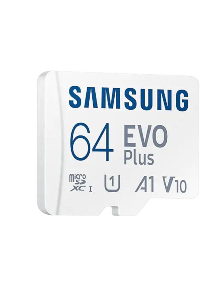 Tarjeta de Memoria Samsung EVO Plus 2023 64GB microSD XC con Adaptador/ Clase 10/ 160MBs