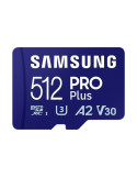 Tarjeta de Memoria Samsung PRO Plus 2023 512GB microSD XC/ Clase 10/ 180MBs